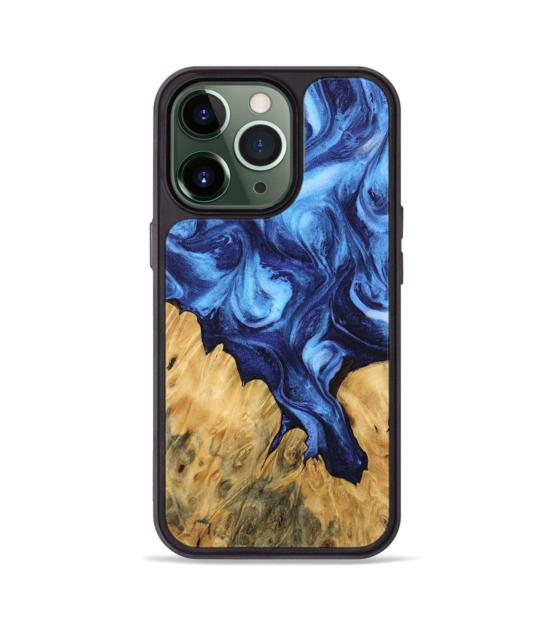 iPhone 13 Pro Wood Phone Case - Antonio (Blue, 746167)