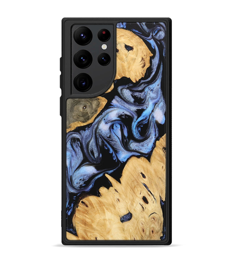 Galaxy S22 Ultra Wood Phone Case - Kody (Blue, 746168)