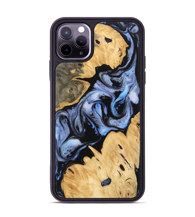 iPhone 11 Pro Max Wood Phone Case - Kody (Blue, 746168)