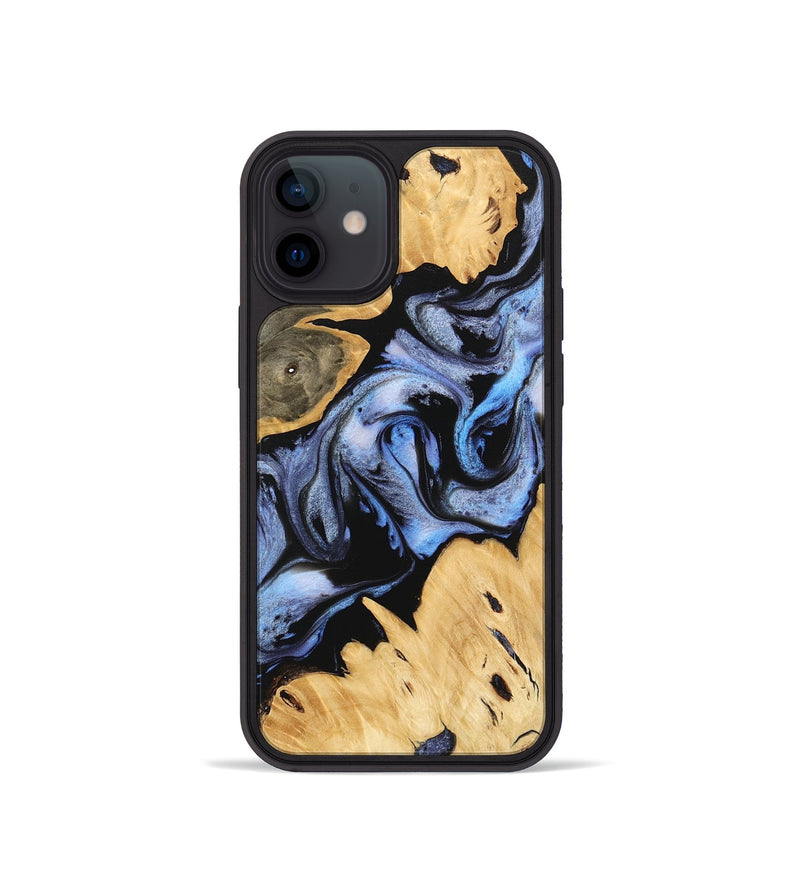 iPhone 12 mini Wood Phone Case - Kody (Blue, 746168)