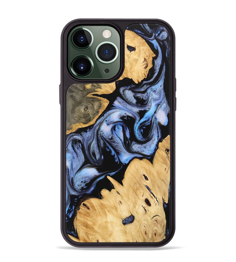 iPhone 13 Pro Max Wood Phone Case - Kody (Blue, 746168)