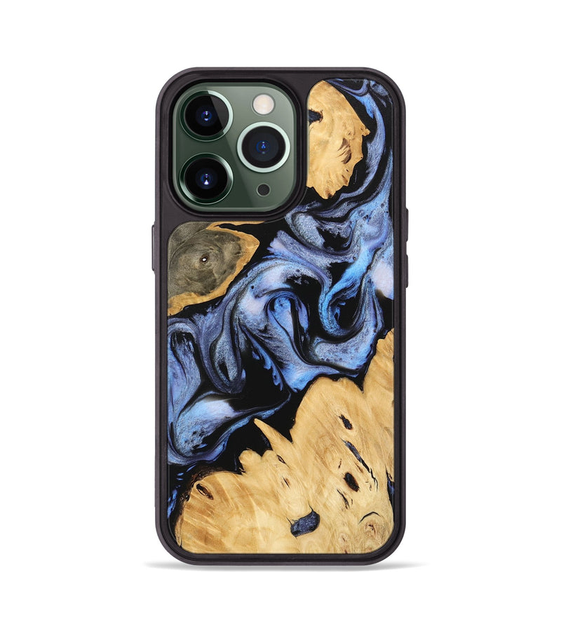 iPhone 13 Pro Wood Phone Case - Kody (Blue, 746168)