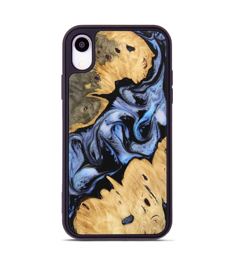 iPhone Xr Wood Phone Case - Kody (Blue, 746168)