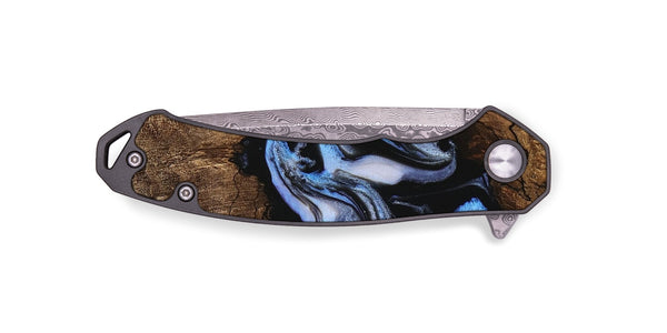 EDC Wood Pocket Knife - Rhea (Blue, 746173)