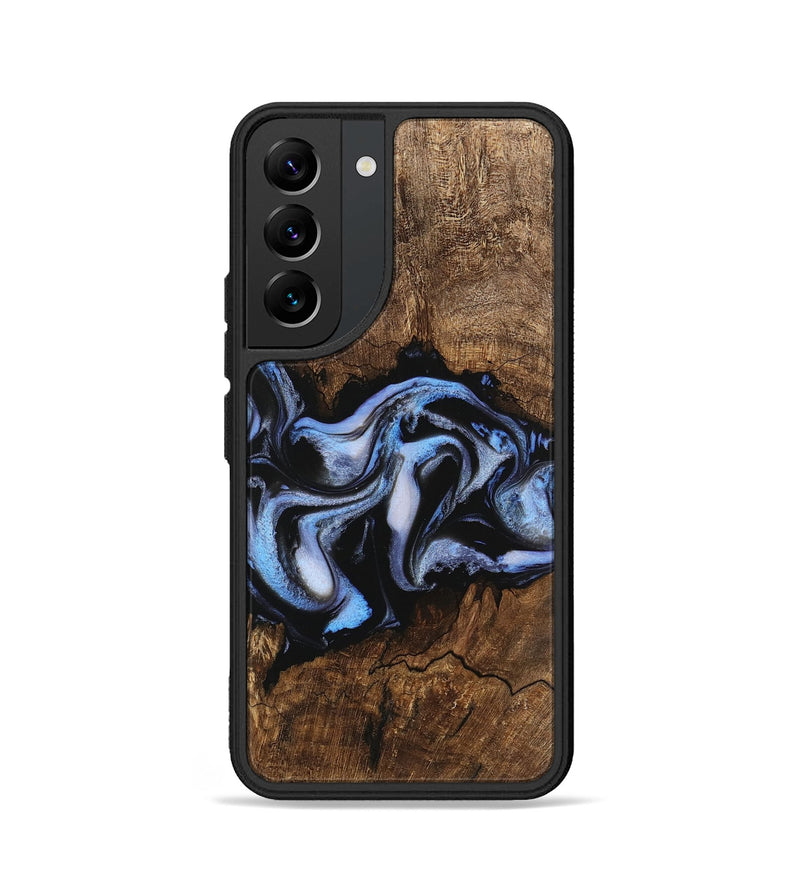 Galaxy S22 Wood Phone Case - Rhea (Blue, 746173)