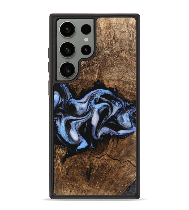 Galaxy S23 Ultra Wood Phone Case - Rhea (Blue, 746173)