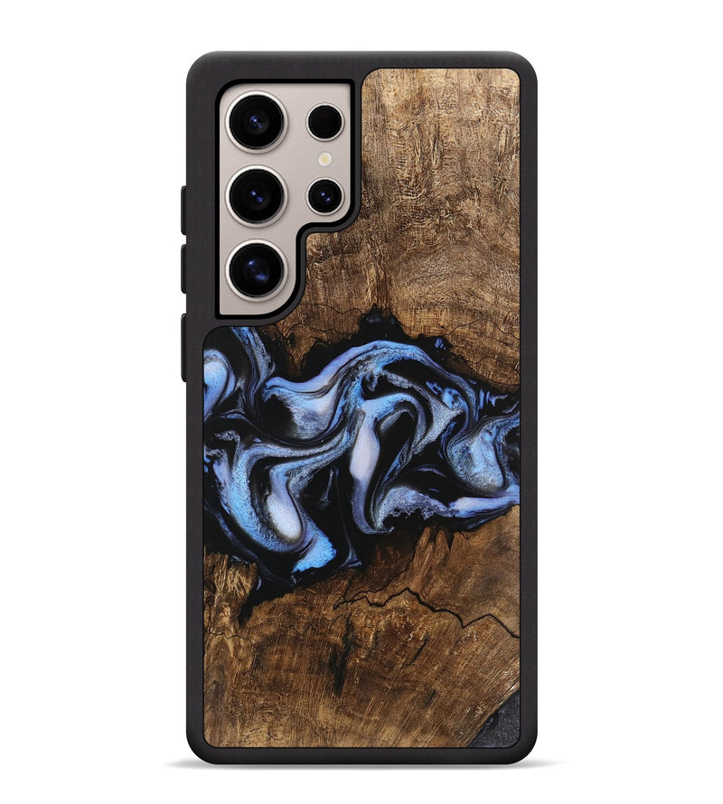 Galaxy S25 Ultra Wood Phone Case - Rhea (Blue, 746173)