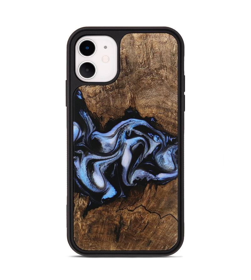 iPhone 11 Wood Phone Case - Rhea (Blue, 746173)