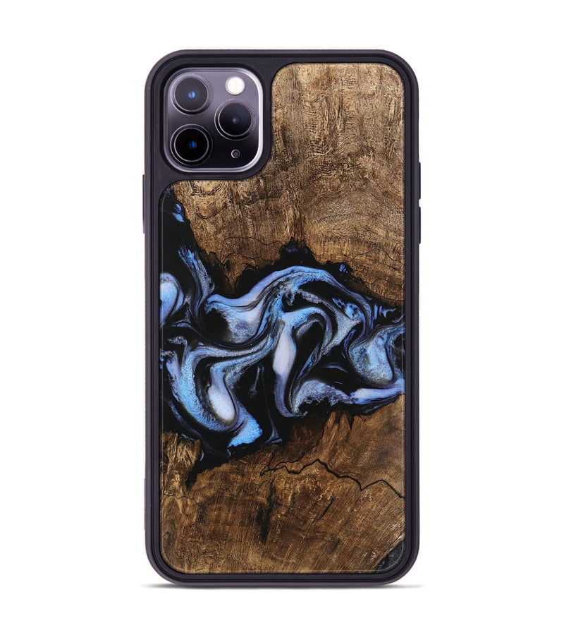 iPhone 11 Pro Max Wood Phone Case - Rhea (Blue, 746173)