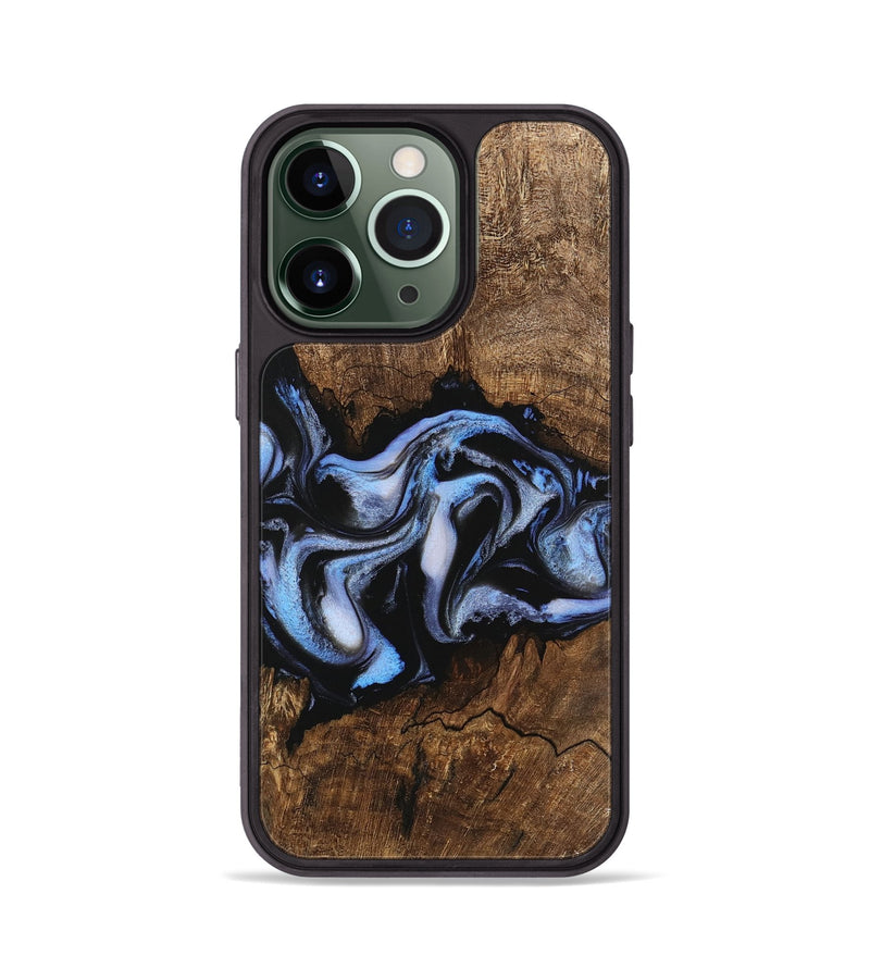 iPhone 13 Pro Wood Phone Case - Rhea (Blue, 746173)