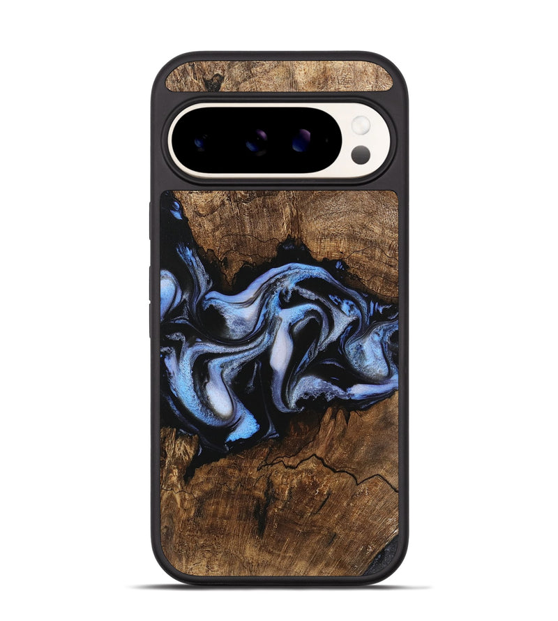 Pixel 9 Pro Wood Phone Case - Rhea (Blue, 746173)