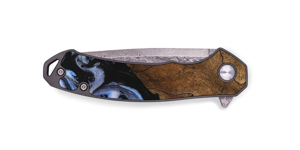 EDC Wood Pocket Knife - Shad (Blue, 746177)