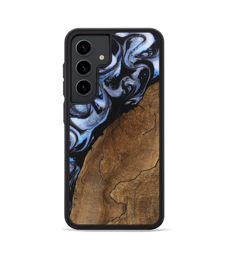 Galaxy S24 Wood Phone Case - Shad (Blue, 746177)