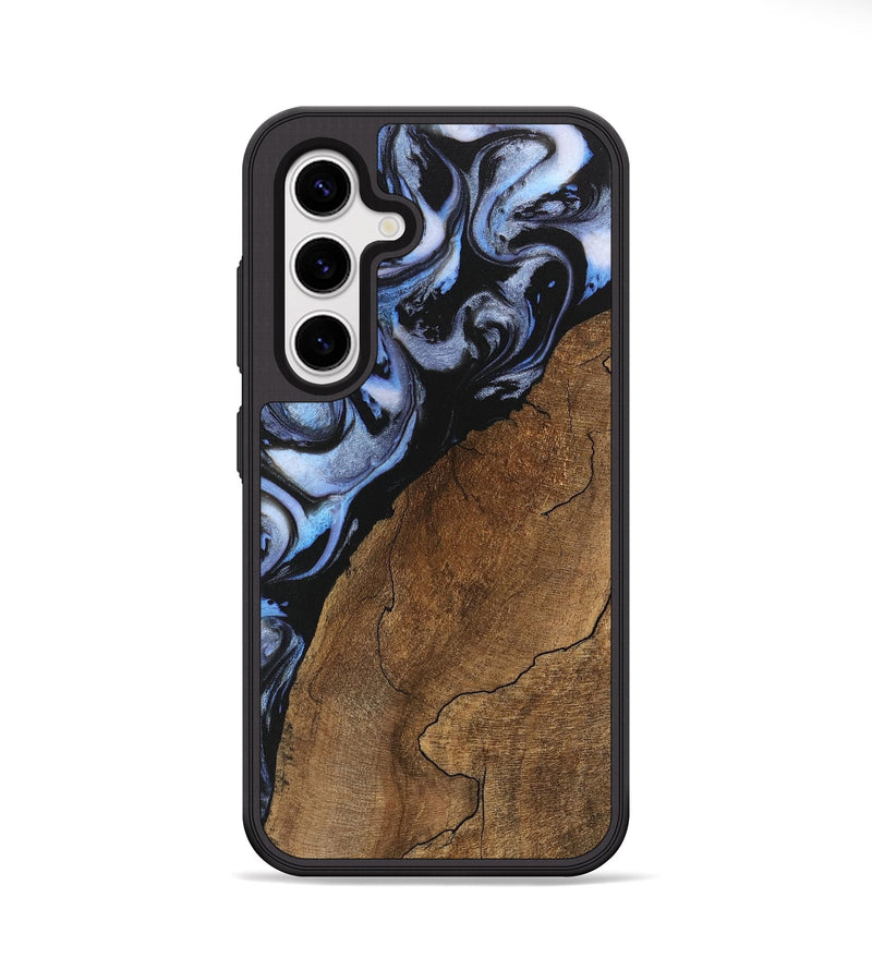 Galaxy S25 Plus Wood Phone Case - Shad (Blue, 746177)