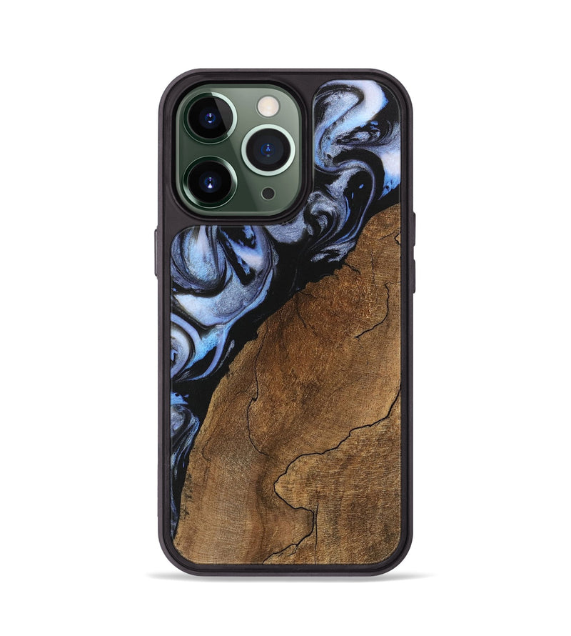 iPhone 13 Pro Wood Phone Case - Shad (Blue, 746177)