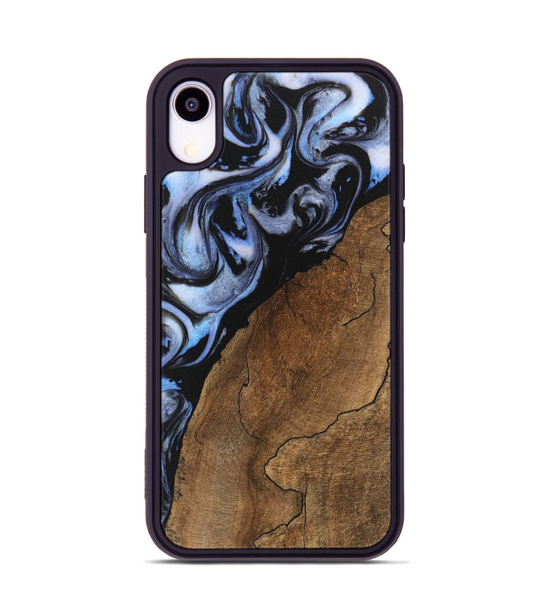 iPhone Xr Wood Phone Case - Shad (Blue, 746177)