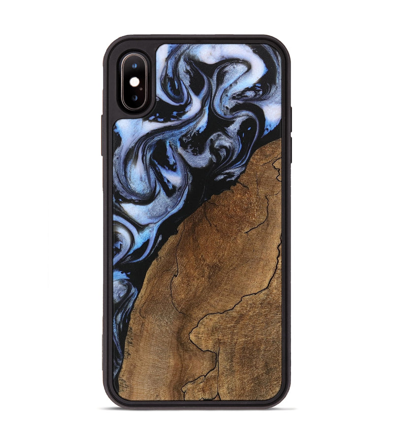 iPhone Xs Max Wood Phone Case - Shad (Blue, 746177)