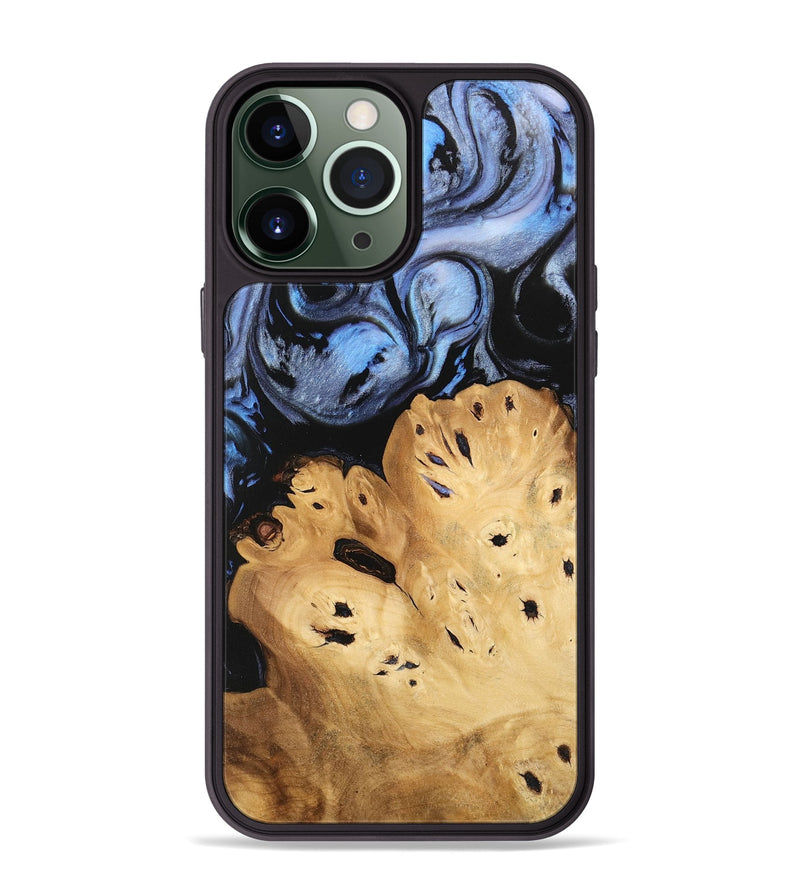 iPhone 13 Pro Max Wood Phone Case - Lamont (Blue, 746180)