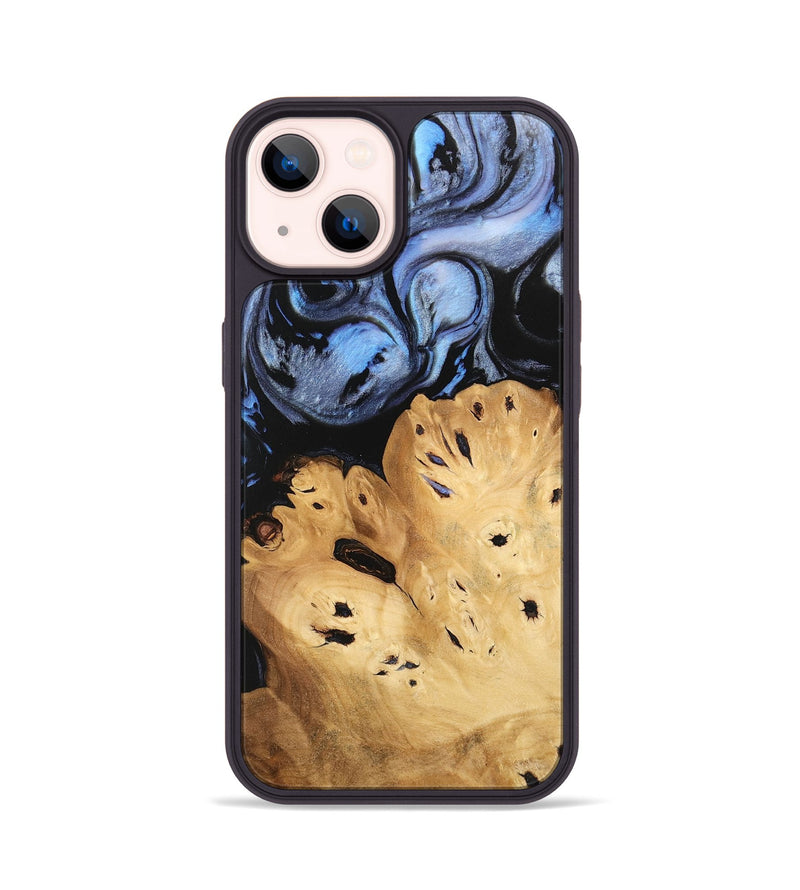 iPhone 14 Wood Phone Case - Lamont (Blue, 746180)