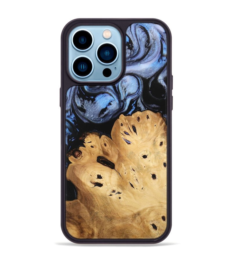 iPhone 14 Pro Max Wood Phone Case - Lamont (Blue, 746180)