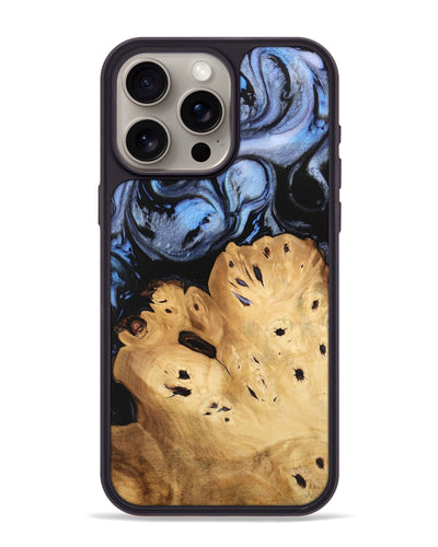 iPhone 15 Pro Max Wood Phone Case - Lamont (Blue, 746180)