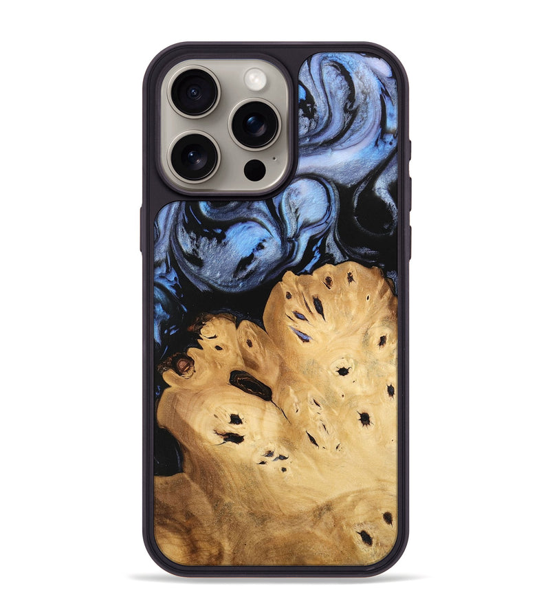 iPhone 15 Pro Max Wood Phone Case - Lamont (Blue, 746180)