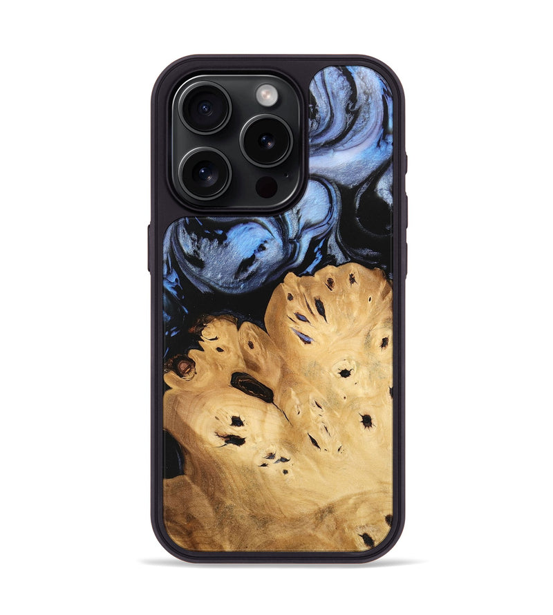 iPhone 15 Pro Wood Phone Case - Lamont (Blue, 746180)