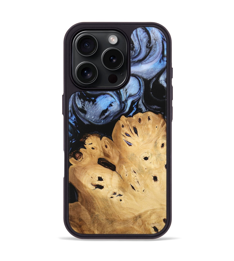 iPhone 16 Pro Wood Phone Case - Lamont (Blue, 746180)