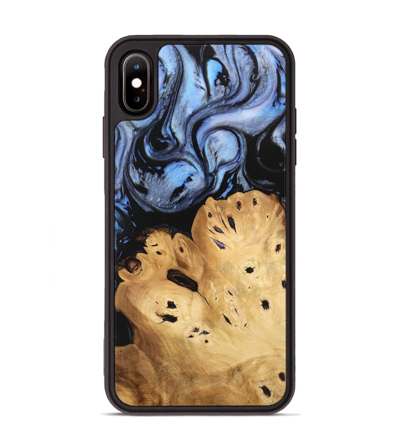 iPhone Xs Max Wood Phone Case - Lamont (Blue, 746180)