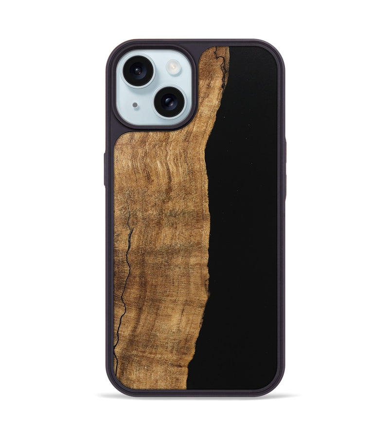 iPhone 15 Wood Phone Case - Kelsea (Wood Burl, 746181)