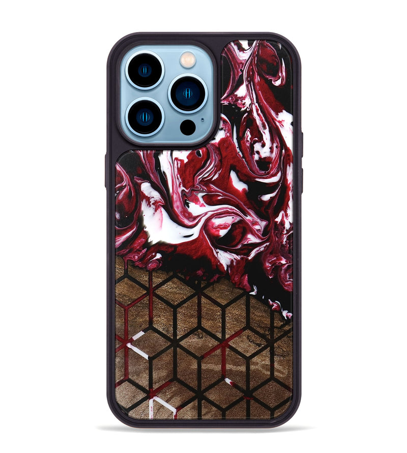 iPhone 14 Pro Max Wood Phone Case - Jamaal (Pattern, 746187)