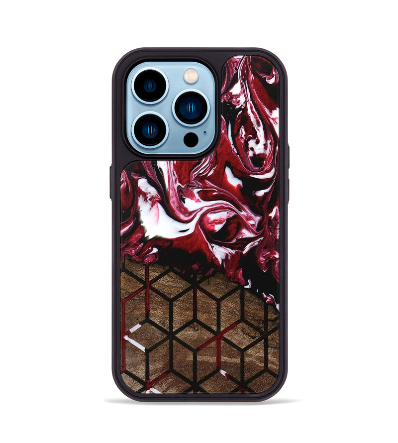 iPhone 14 Pro Wood Phone Case - Jamaal (Pattern, 746187)