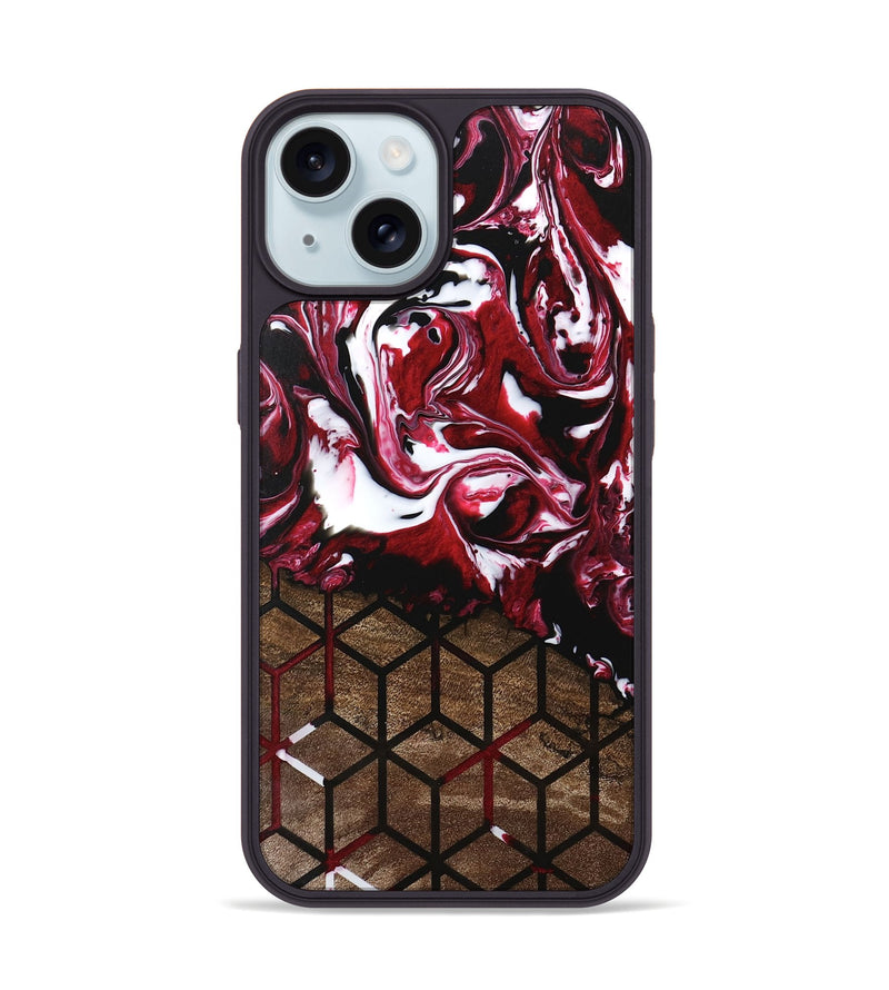 iPhone 15 Wood Phone Case - Jamaal (Pattern, 746187)