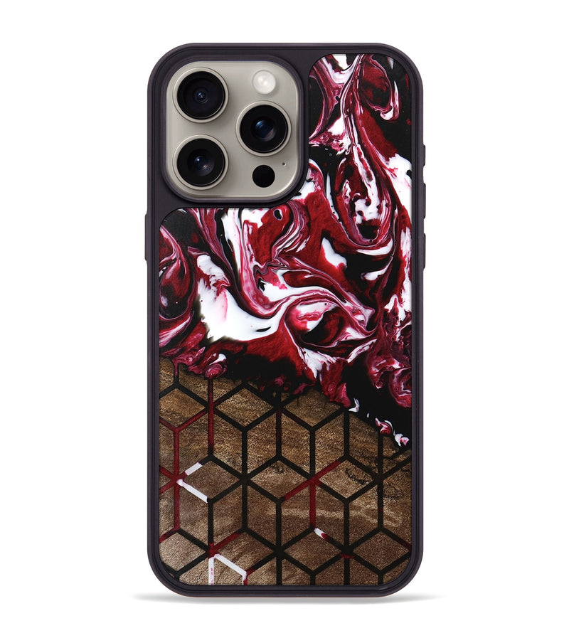 iPhone 15 Pro Max Wood Phone Case - Jamaal (Pattern, 746187)