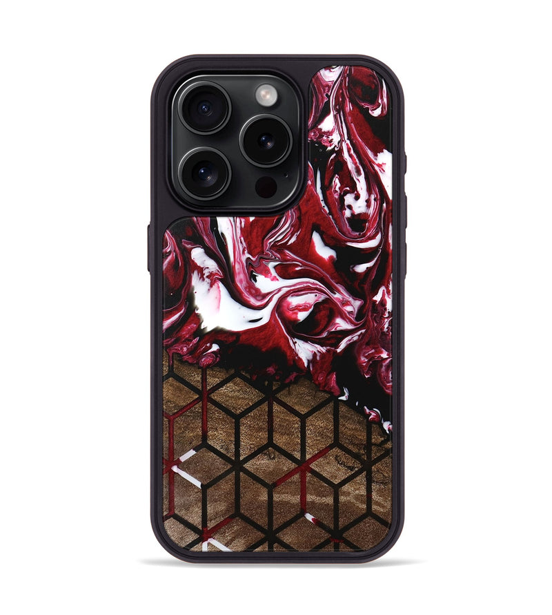 iPhone 15 Pro Wood Phone Case - Jamaal (Pattern, 746187)