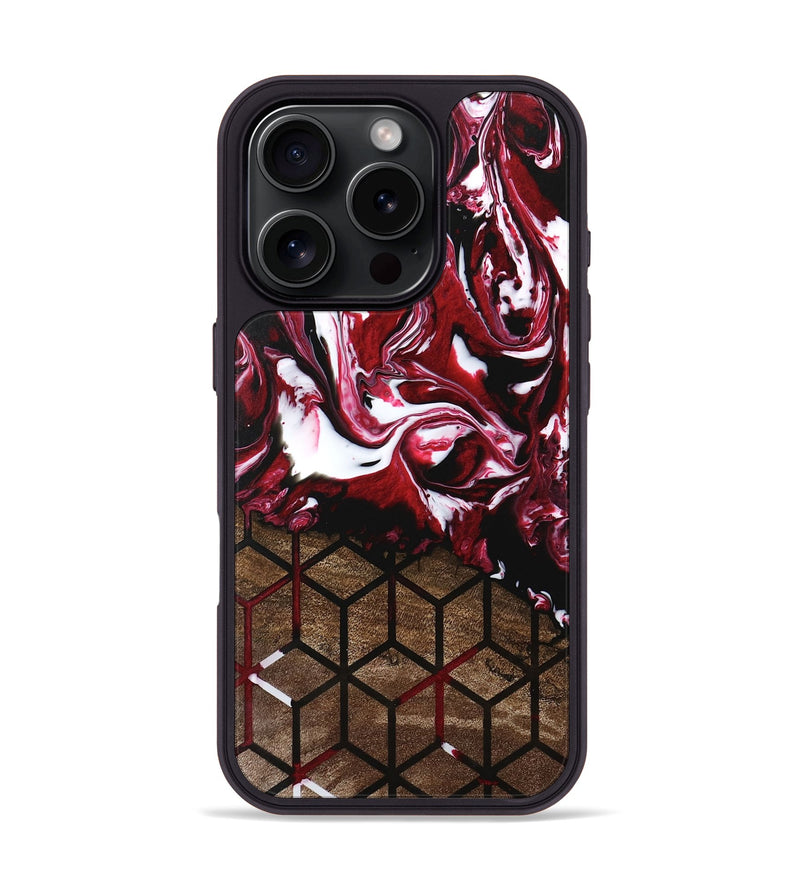 iPhone 16 Pro Wood Phone Case - Jamaal (Pattern, 746187)