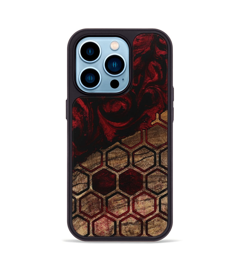 iPhone 14 Pro Wood Phone Case - Isa (Pattern, 746188)