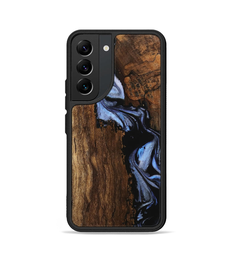 Galaxy S22 Wood Phone Case - Quincy (Blue, 746190)