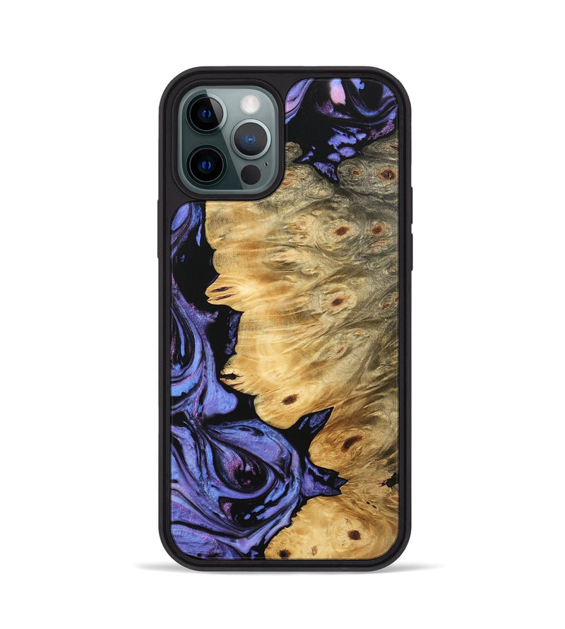 iPhone 12 Pro Wood Phone Case - Zyair (Purple, 746195)