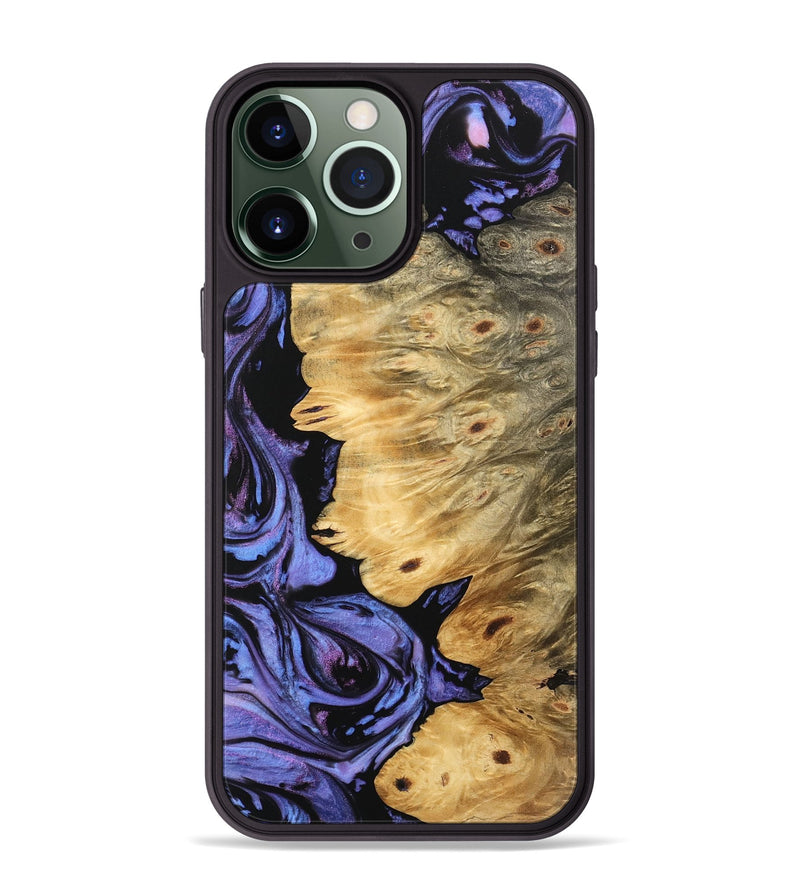 iPhone 13 Pro Max Wood Phone Case - Zyair (Purple, 746195)