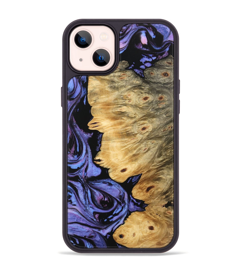 iPhone 14 Plus Wood Phone Case - Zyair (Purple, 746195)