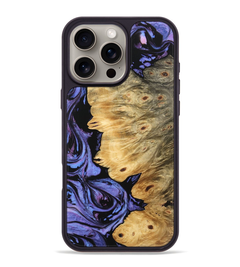 iPhone 16 Pro Max Wood Phone Case - Zyair (Purple, 746195)