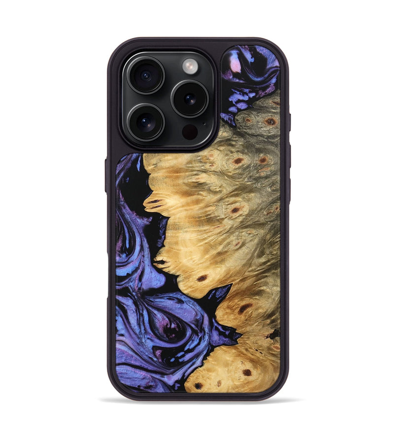 iPhone 16 Pro Wood Phone Case - Zyair (Purple, 746195)