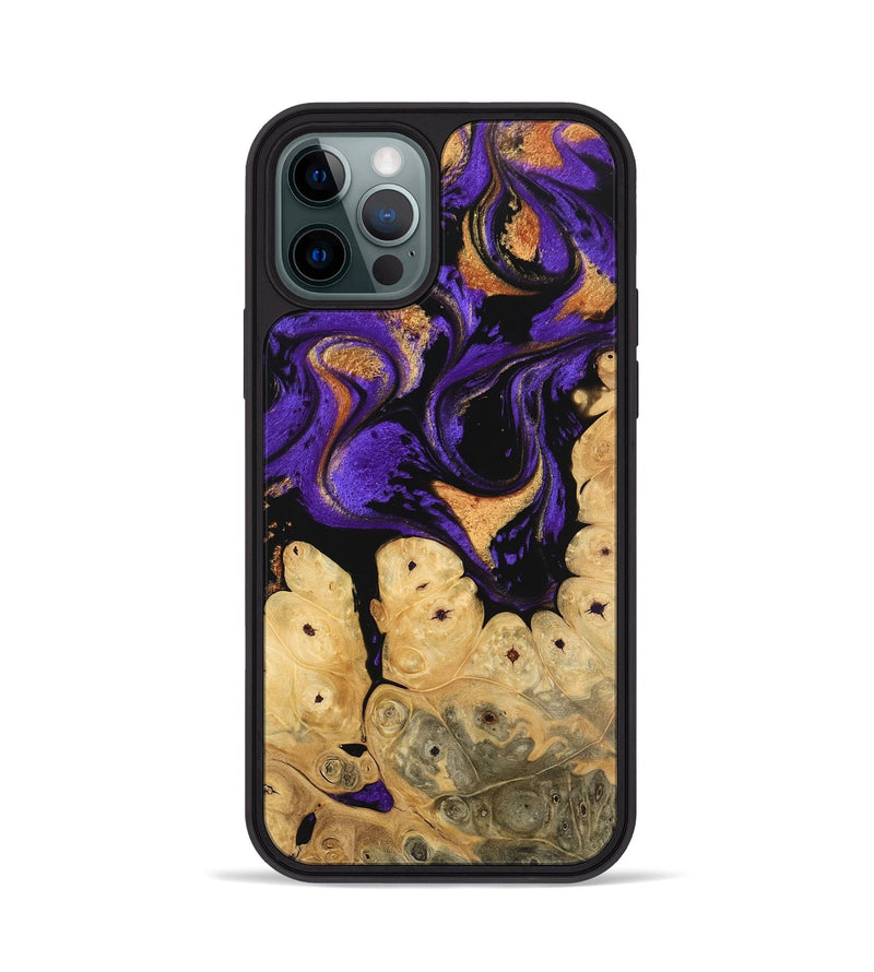 iPhone 12 Pro Wood Phone Case - Jules (Purple, 746196)