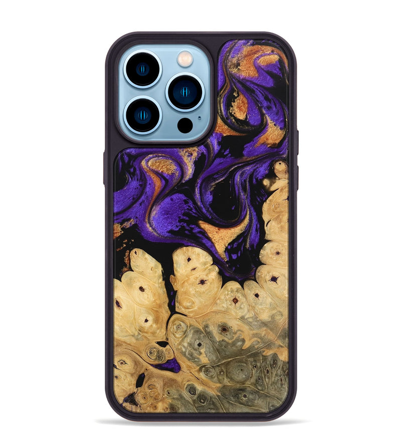 iPhone 14 Pro Max Wood Phone Case - Jules (Purple, 746196)