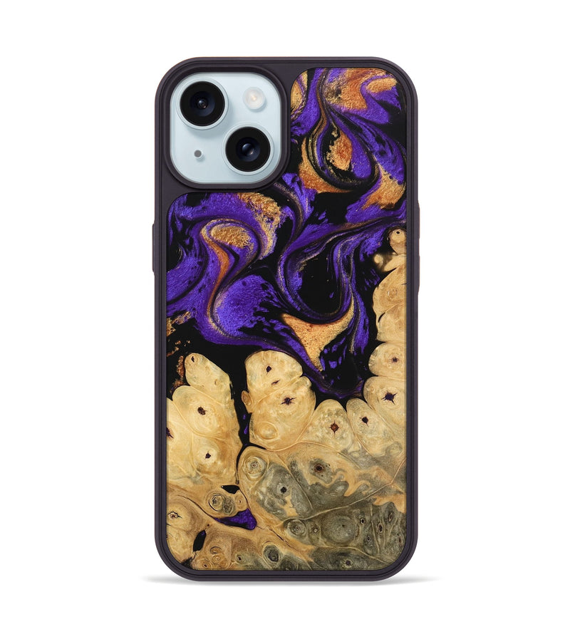 iPhone 15 Wood Phone Case - Jules (Purple, 746196)