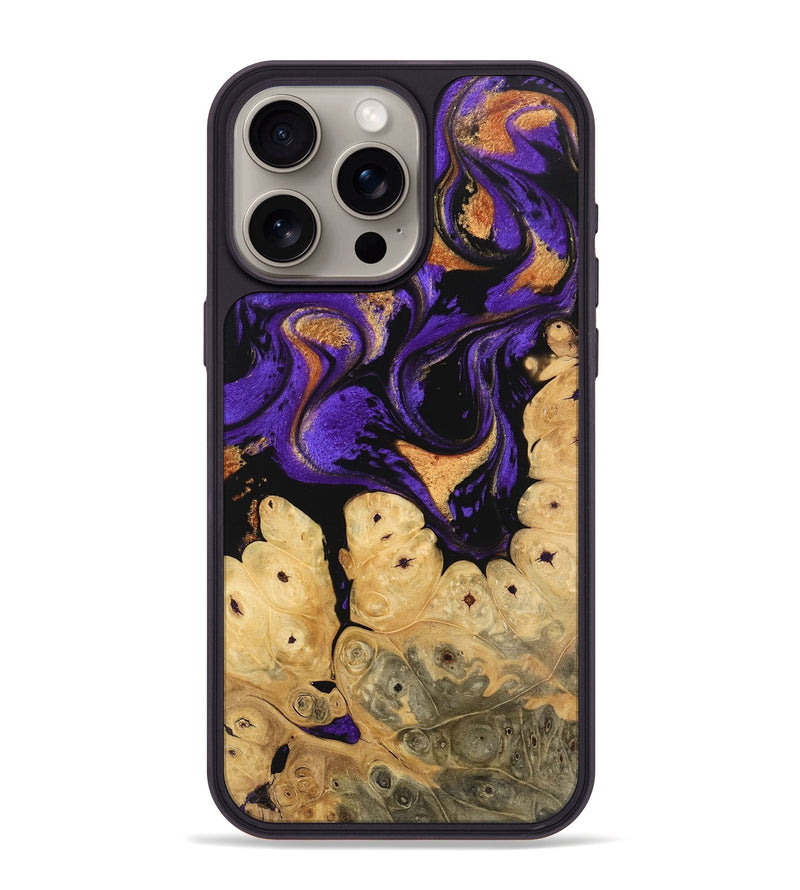 iPhone 15 Pro Max Wood Phone Case - Jules (Purple, 746196)