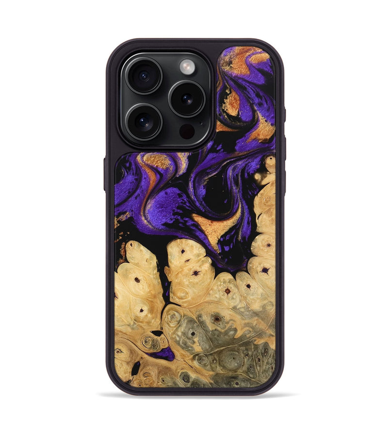 iPhone 15 Pro Wood Phone Case - Jules (Purple, 746196)