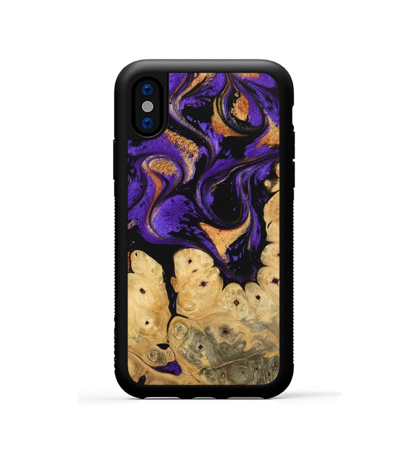 iPhone Xs Wood Phone Case - Jules (Purple, 746196)