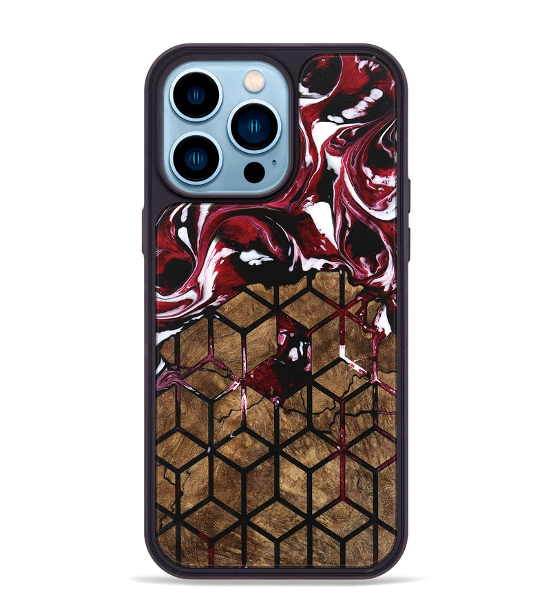 iPhone 14 Pro Max Wood Phone Case - Kelsie (Pattern, 746197)